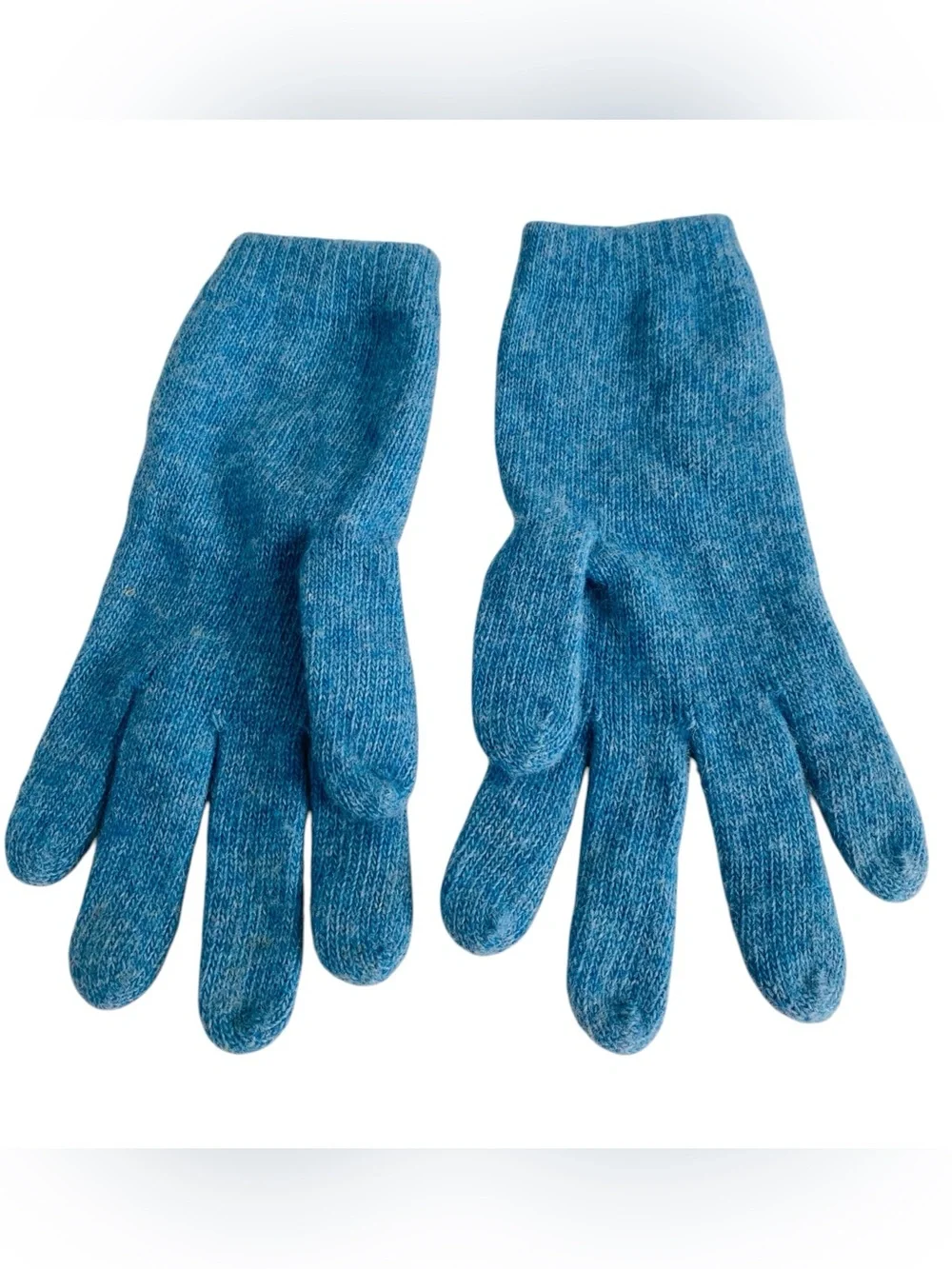 Portolano Soft Blue Cashmere Gloves S/M